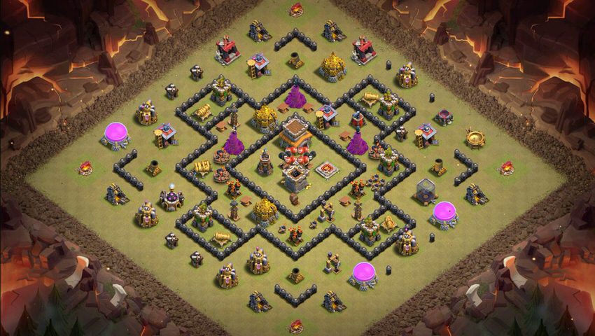 Town Hall 8 War Base layout by TReX