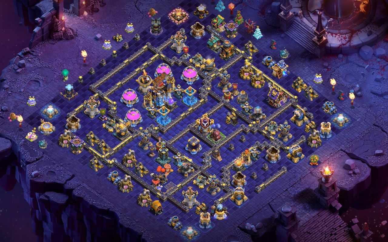 Town Hall 18 Trophy Base layout by XLR8