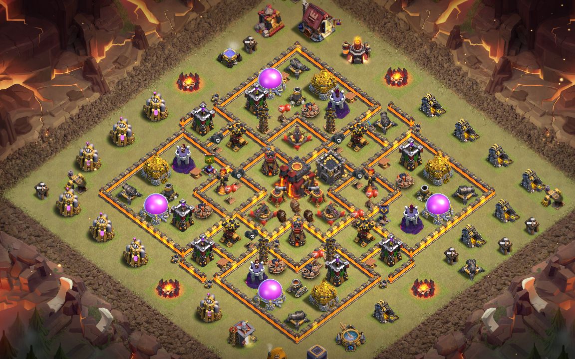 Town Hall 10 Trophy Base layout by RIMURU