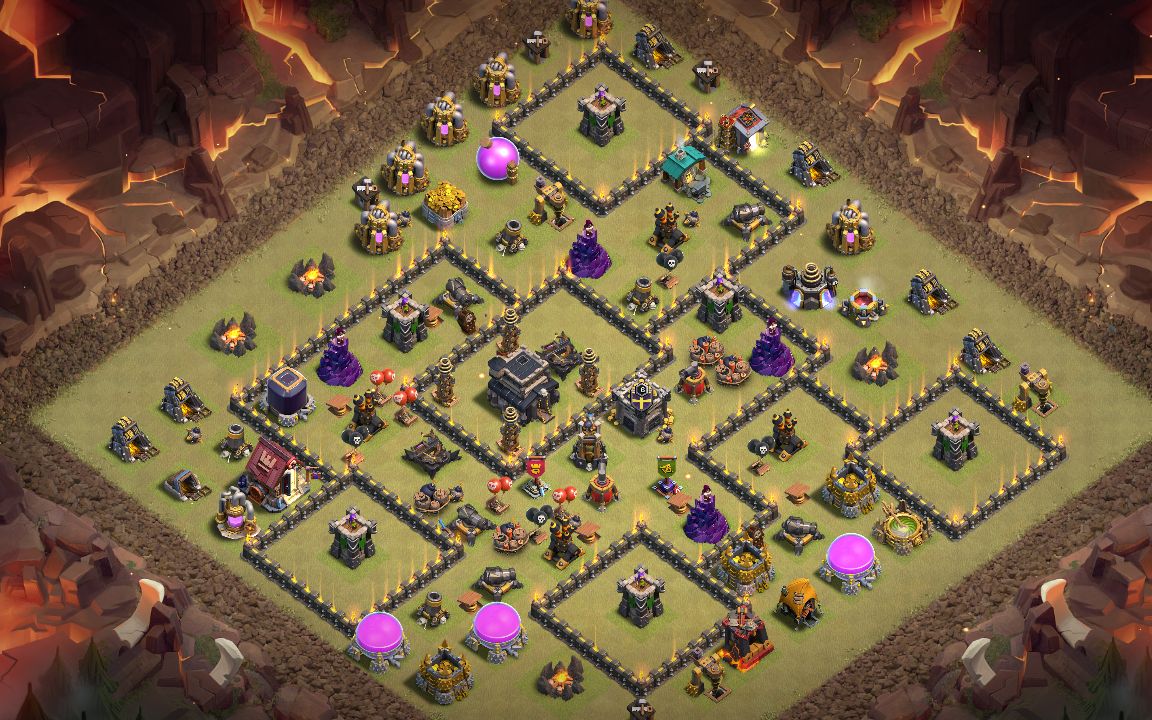 Town Hall 9 War Base layout by RIMURU
