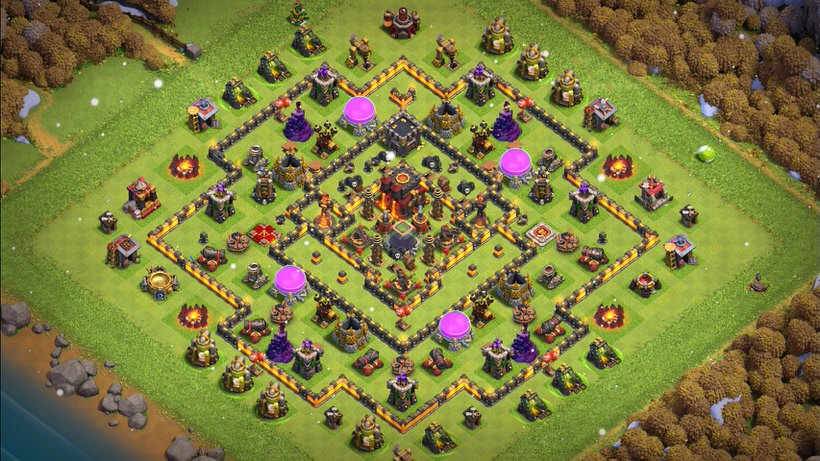 Town Hall 10 Hybrid Base layout by TReX