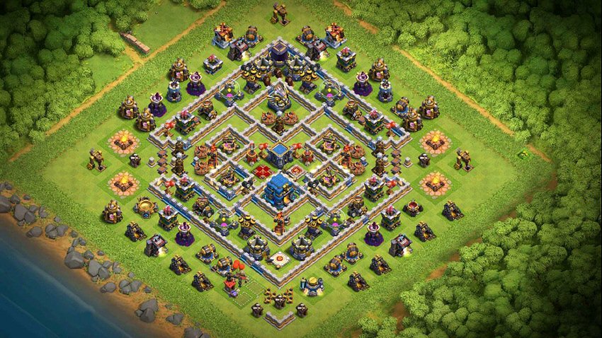 Town Hall 12 Trophy Base layout by TReX