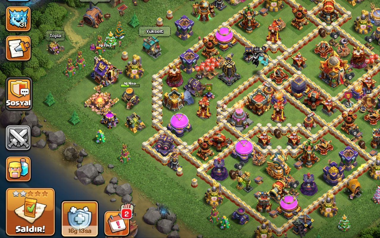 Town Hall 16 Trophy Base layout by Nalia TH 16 ESP