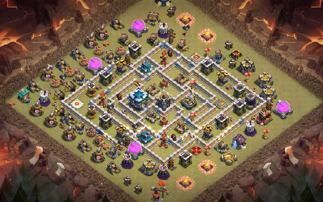 Town Hall 13 War Base layout by Pat