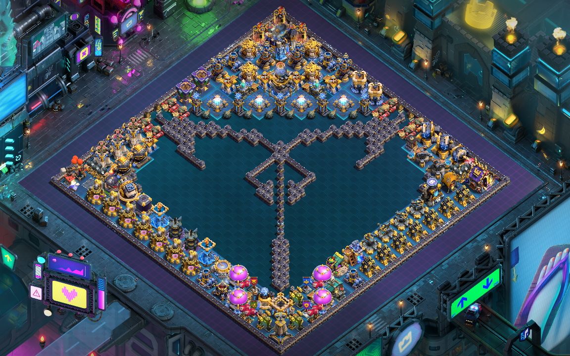 Town Hall 18 Fun Base layout by ♂️ Crownless
