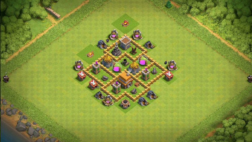 Town Hall 5 Farming Base layout by TReX