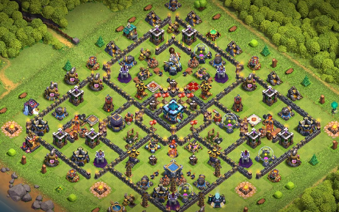 Town Hall 13 War Base layout by SONU