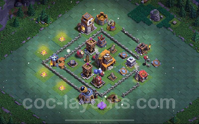 Builder Hall 4 Builder Base layout by ™ANIK_♚100