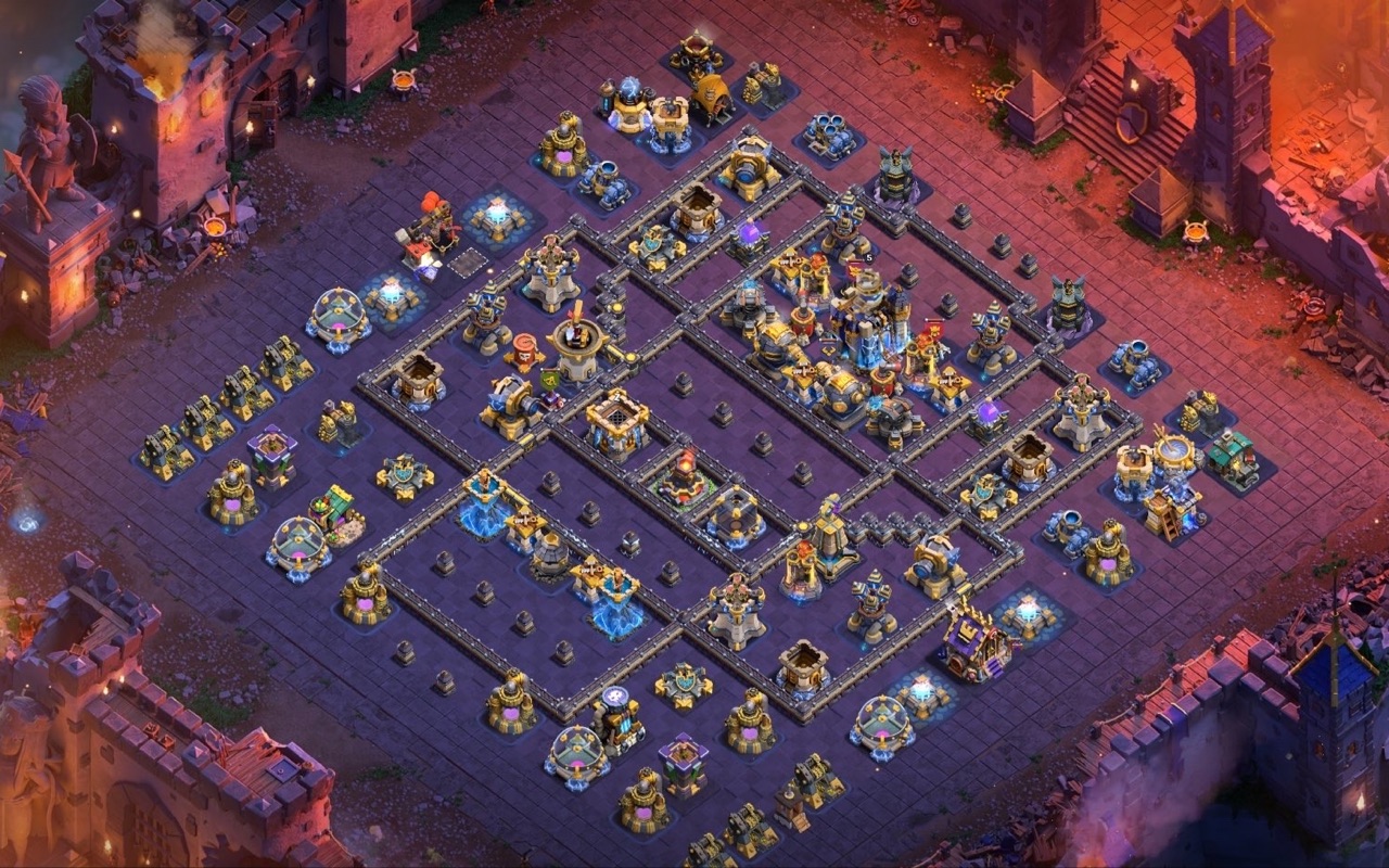 Town Hall 18 War Base layout by XLR8