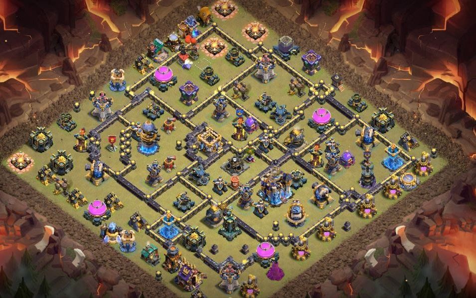 Town Hall 18 Trophy Base layout by BASE MAKER