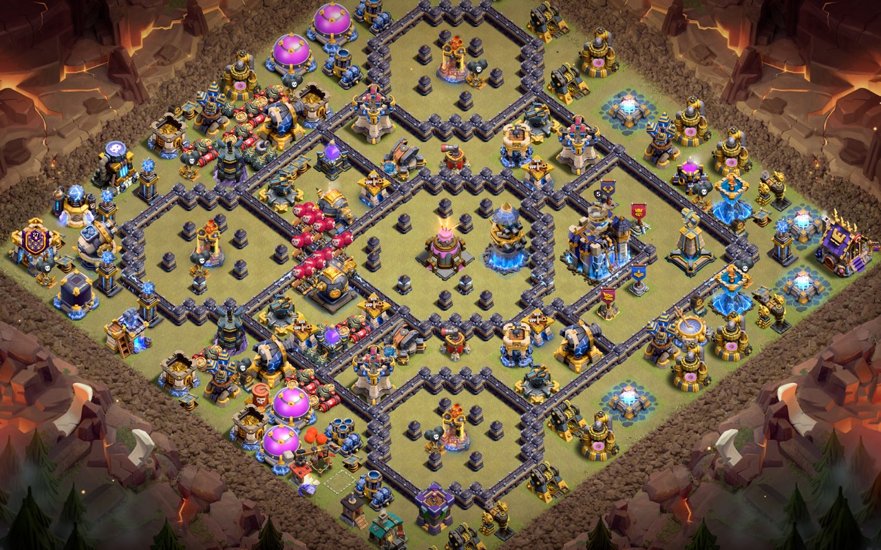 Town Hall 18 War Base layout by Kings Villa