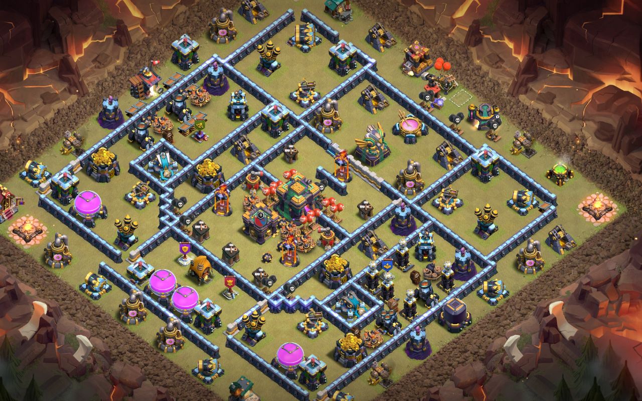 Town Hall 14 War Base layout by NOT FOR SALE