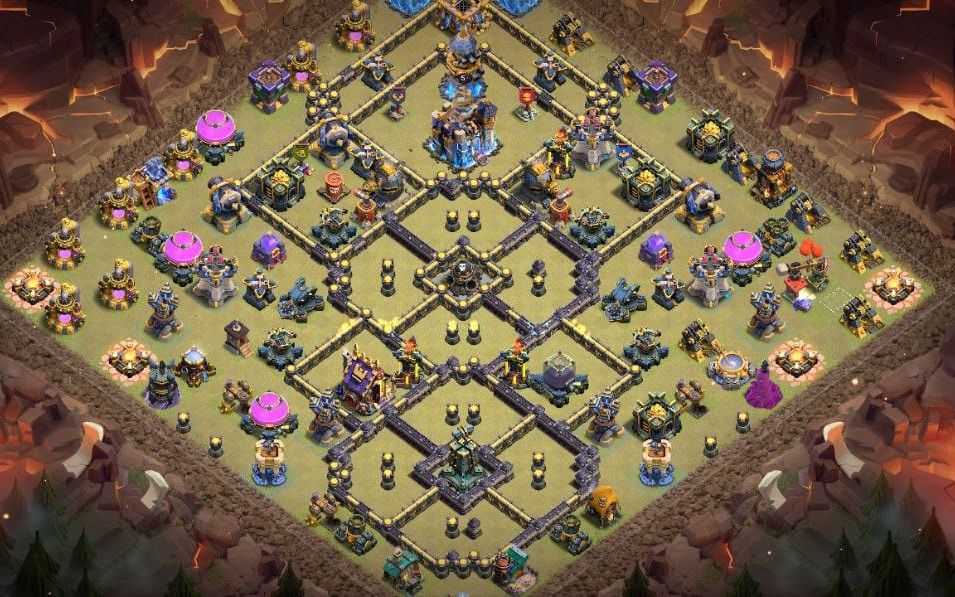 Town Hall 18 Trophy Base layout by BASE MAKER