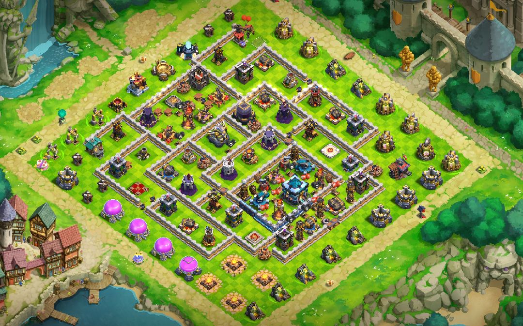 Town Hall 13 Trophy Base layout by Nandan Nath