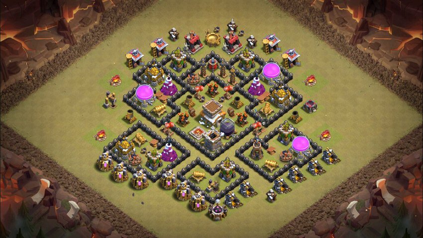Town Hall 8 War Base layout by TReX