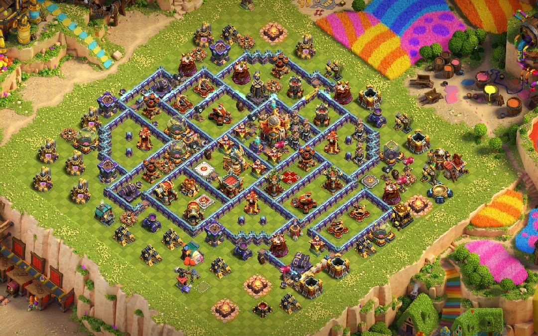 Town Hall 16 Trophy Base layout by Atilla The Pun