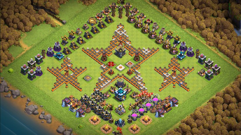 Town Hall 13 Fun Base layout by TReX