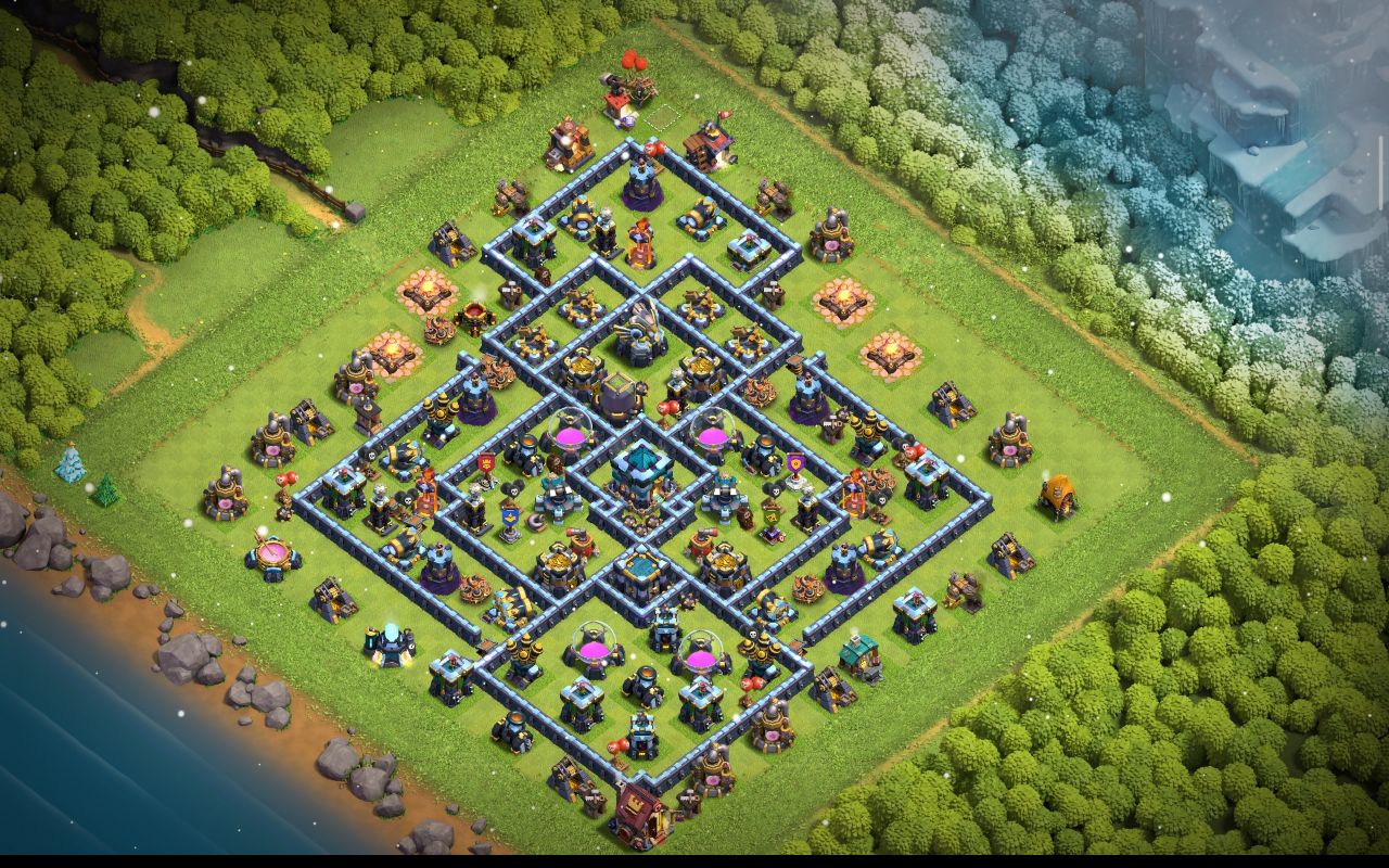 Town Hall 13 Trophy Base layout by ادخل الكلان  اذه أنته عربي  ومنور