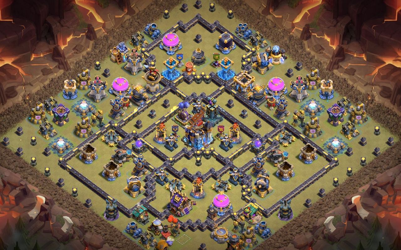 Town Hall 18 War Base layout by XLR8