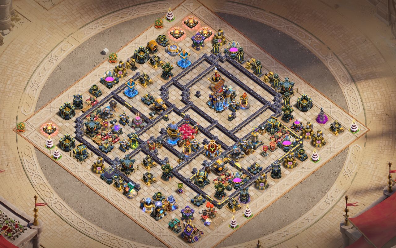 Town Hall 18 War Base layout by One Pice