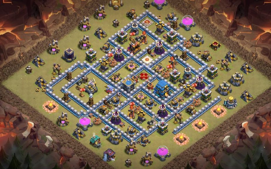 Town Hall 12 War Base layout by MD Yasir Gaming