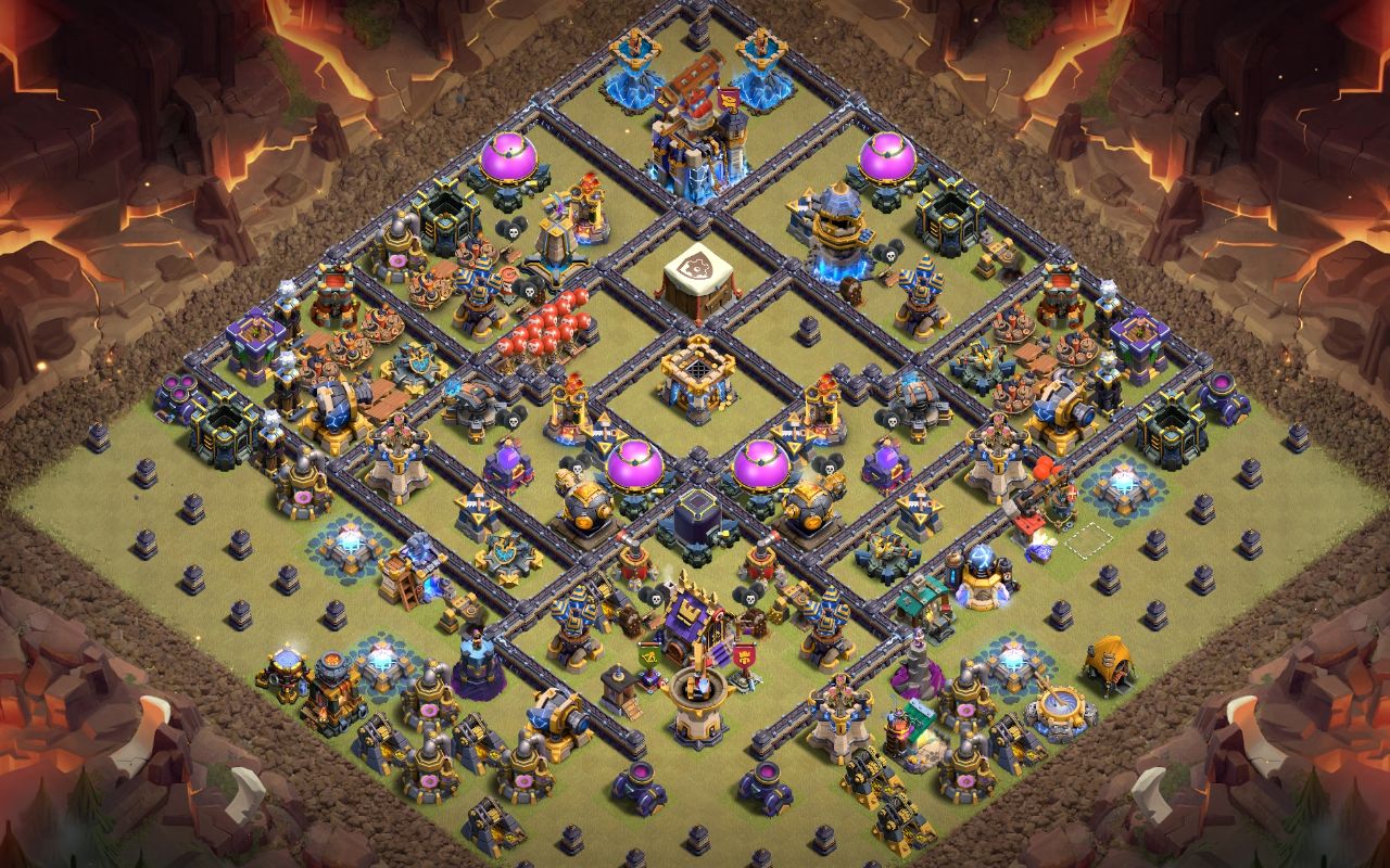 Town Hall 18 Trophy Base layout by Shakil Ahmed