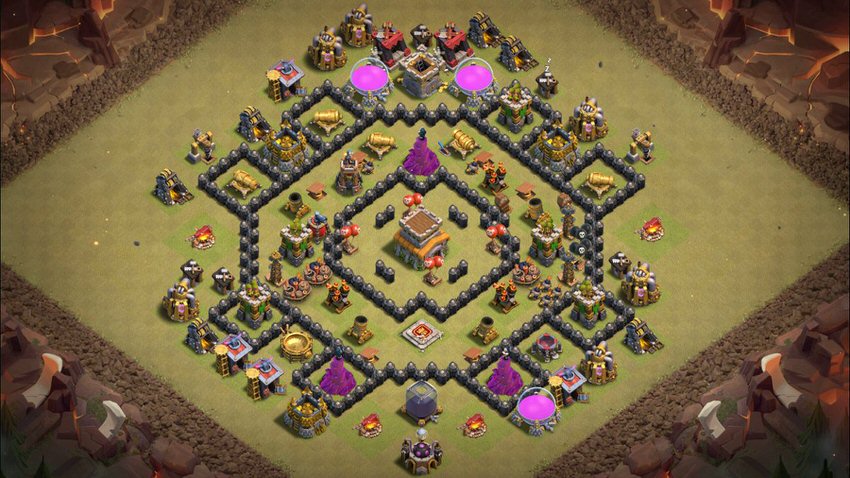 Town Hall 8 War Base layout by TReX