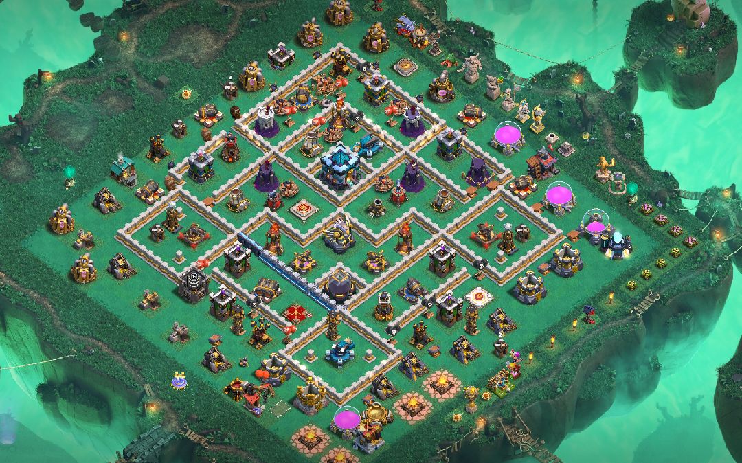 Town Hall 13 Trophy Base layout by Nandan Nath