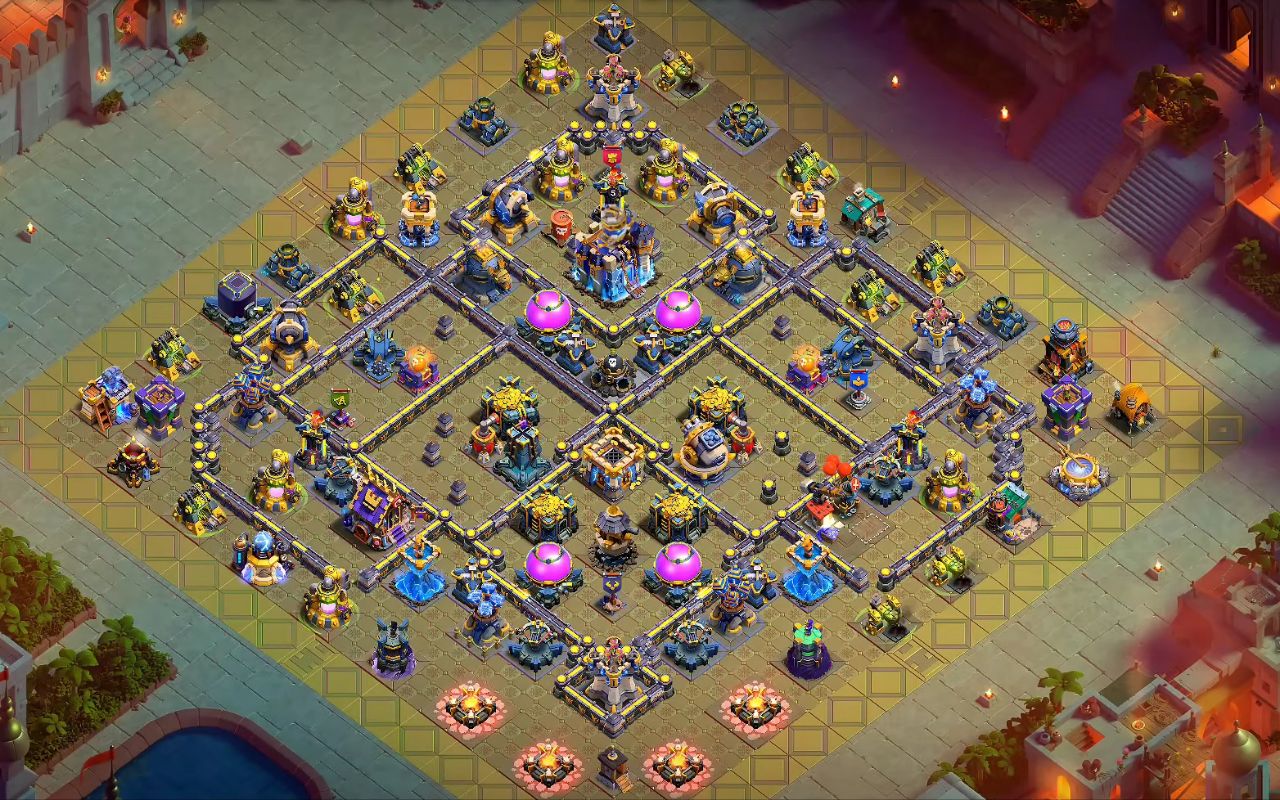 Town Hall 18 War Base layout by Ares