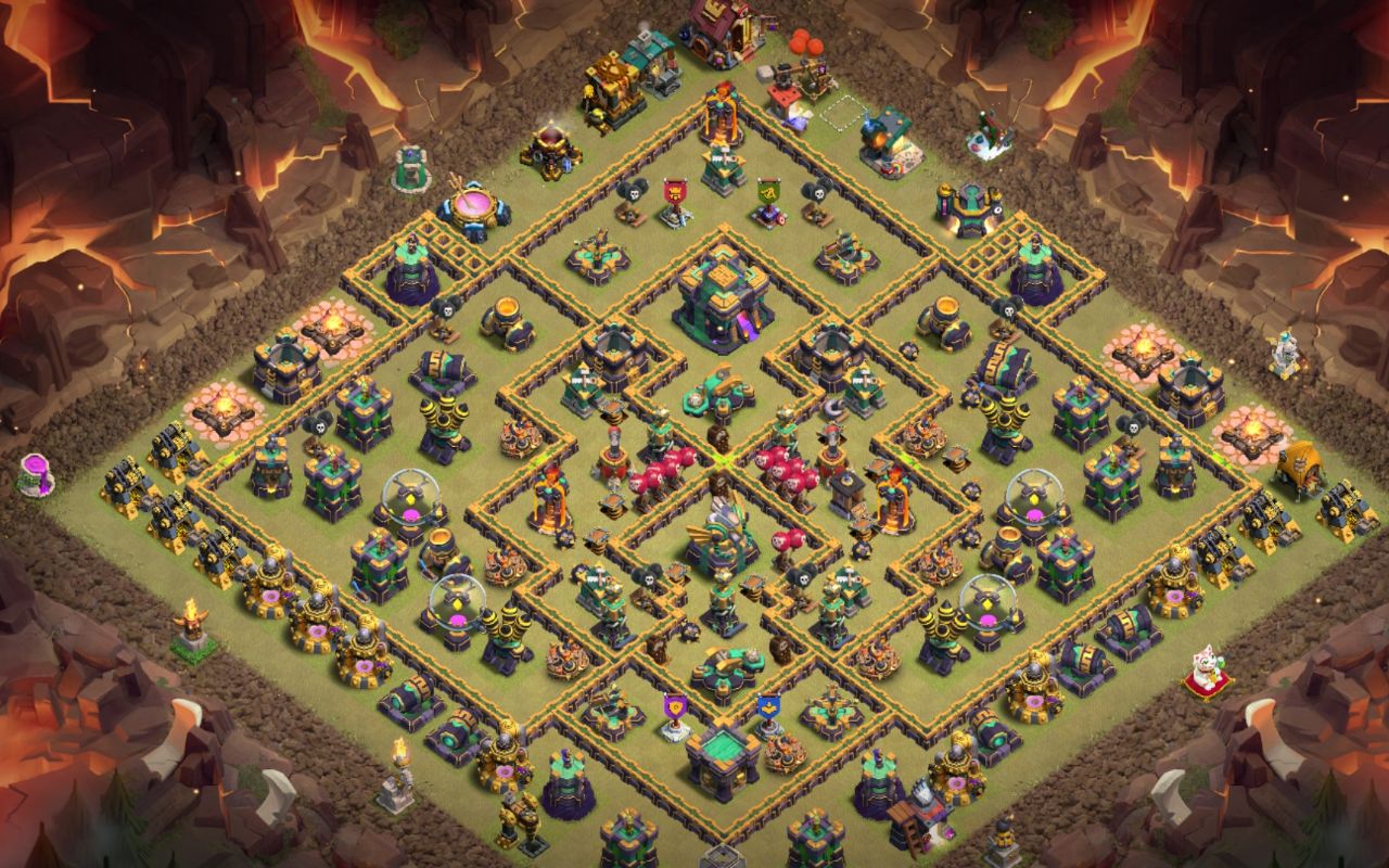 Town Hall 14 War Base layout by Razana