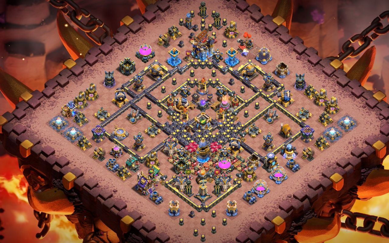 Town Hall 18 War Base layout by XLR8
