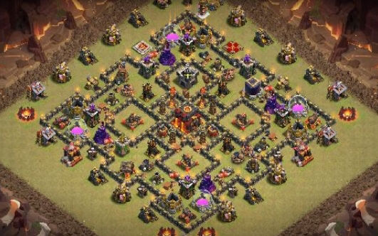 Town Hall 10 War Base layout by Gaming Sanged