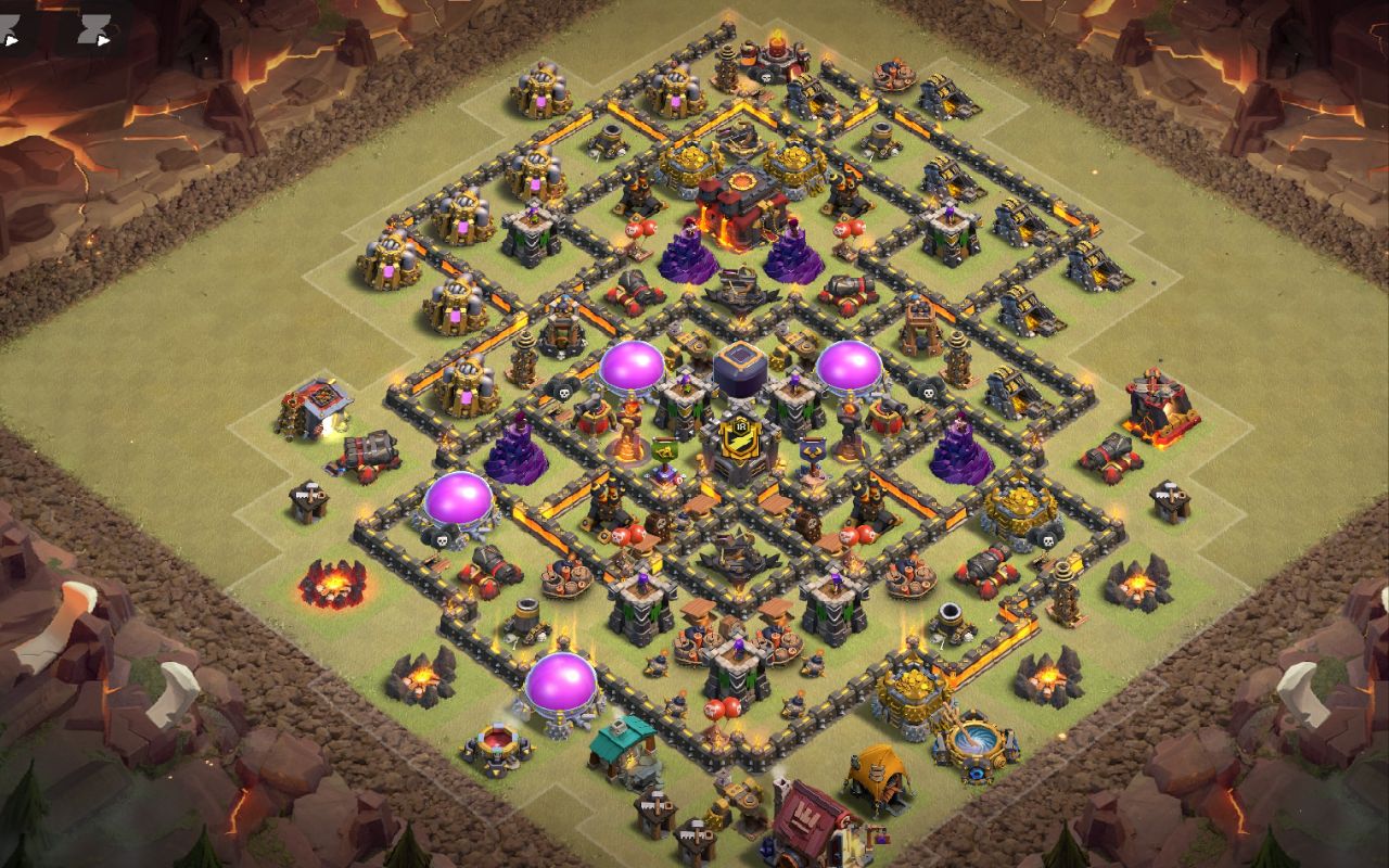 Town Hall 10 War Base layout by zefo‌‌‌؛[]÷+!/ء()×٪٠٨٧