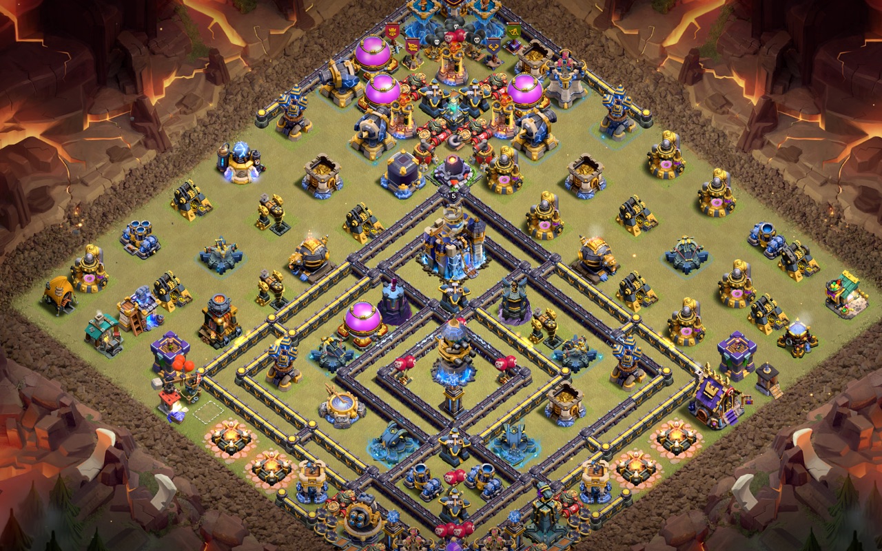 Town Hall 18 CWL Base layout by Mighty