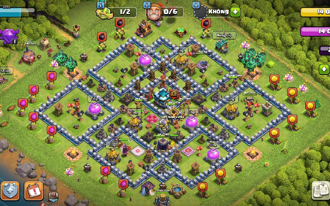 Town Hall 13 Farming Base layout by Sun