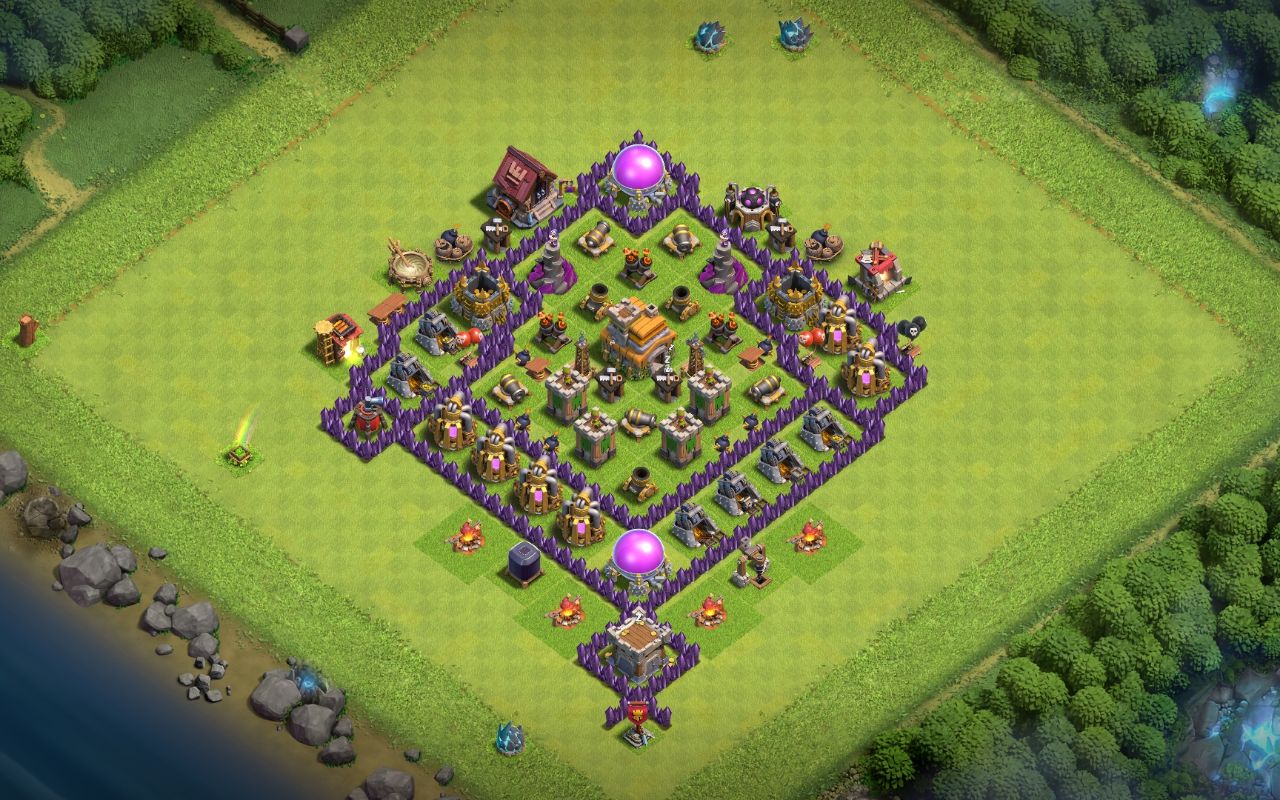 Town Hall 7 War Base layout by فضل