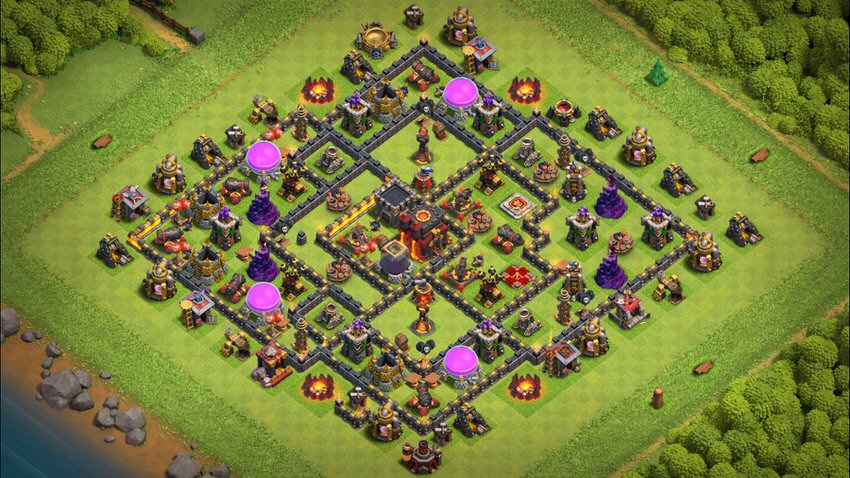 Town Hall 10 Trophy Base layout by TReX