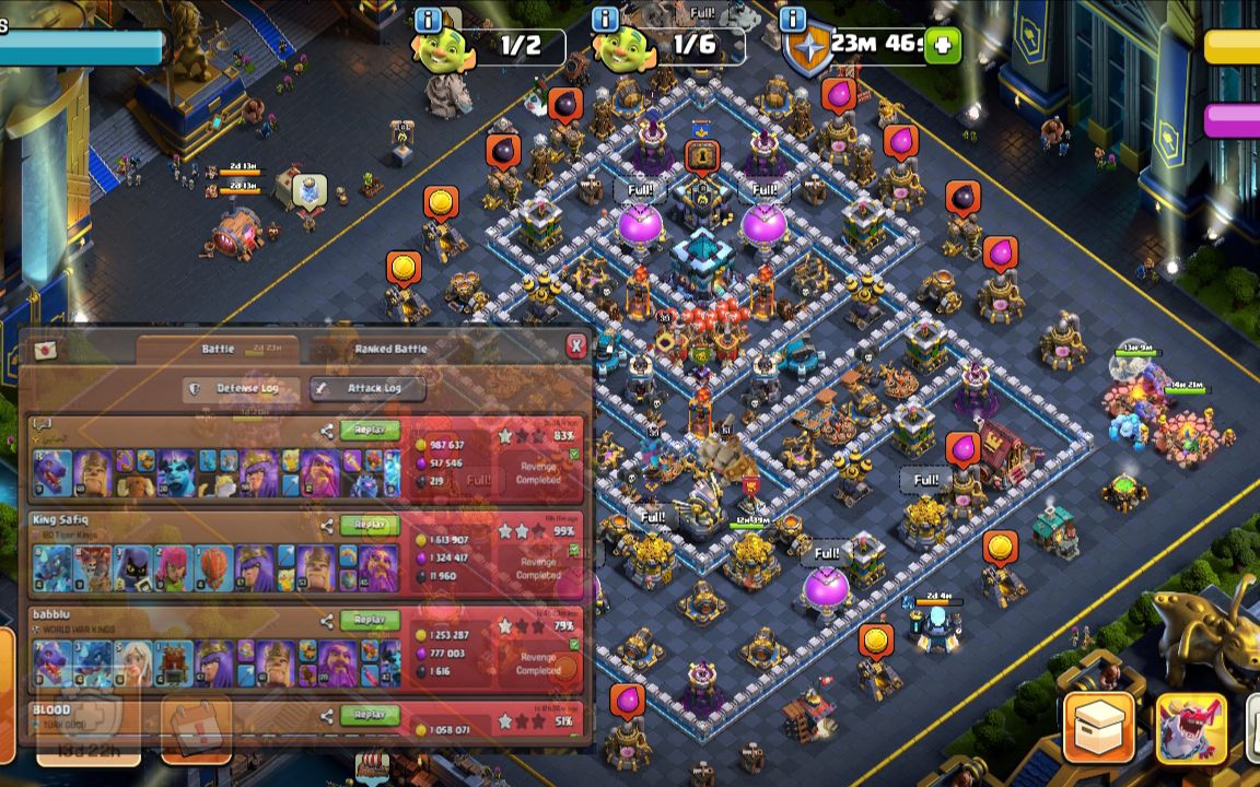 Town Hall 13 Trophy Base layout by GAKS
