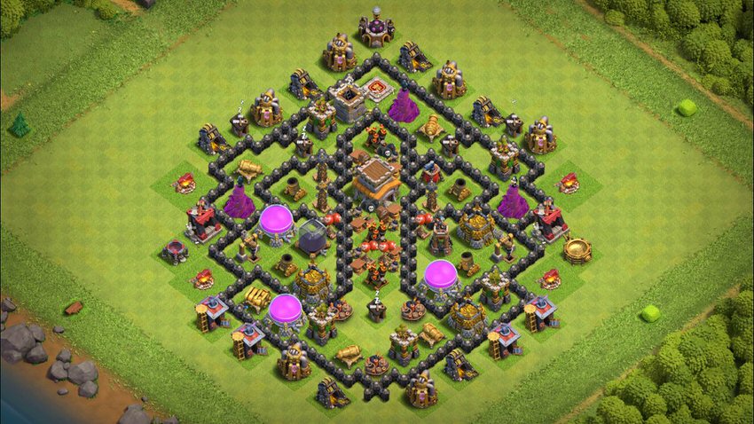 Town Hall 8 Hybrid Base layout by TReX
