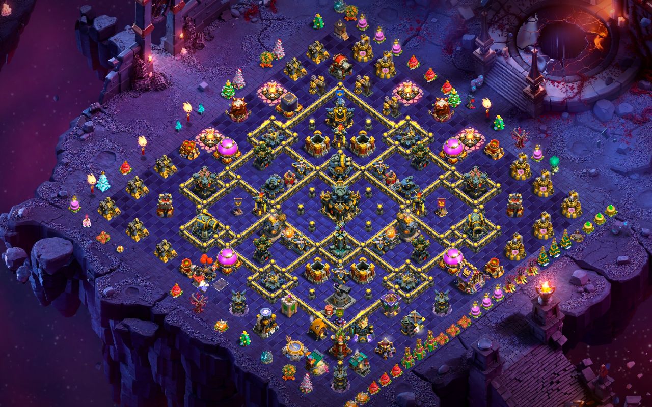 Town Hall 17 War Base layout by Jastineeex