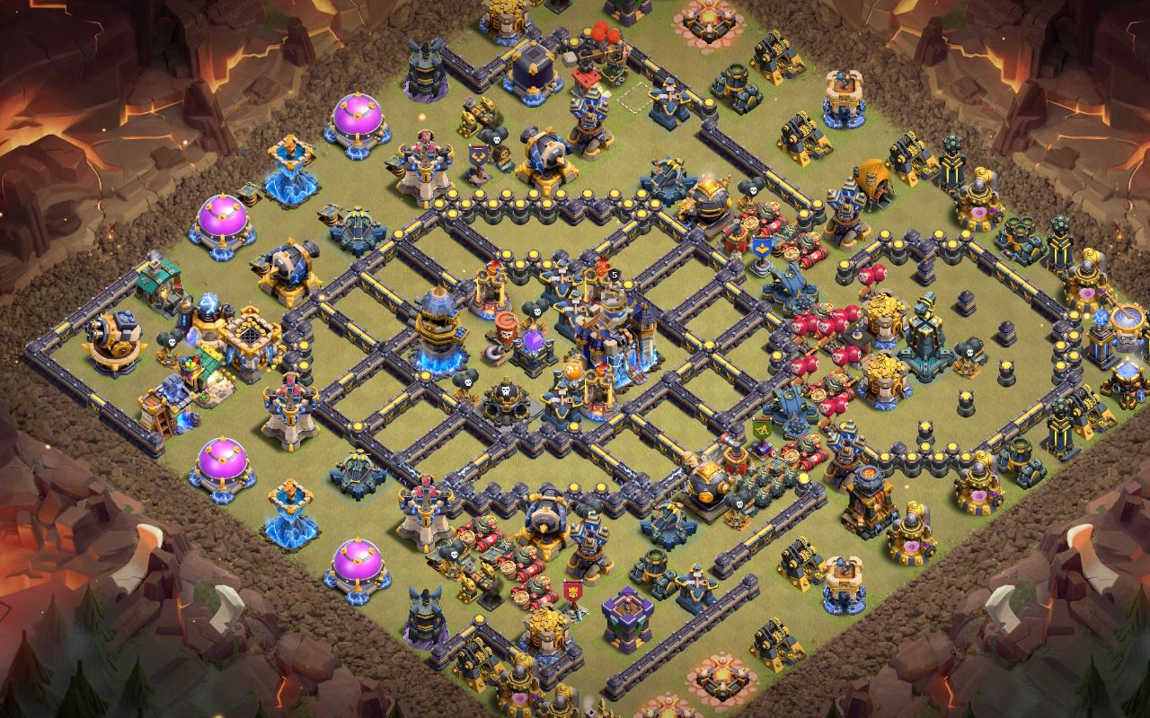 Town Hall 18 Trophy Base layout by The King