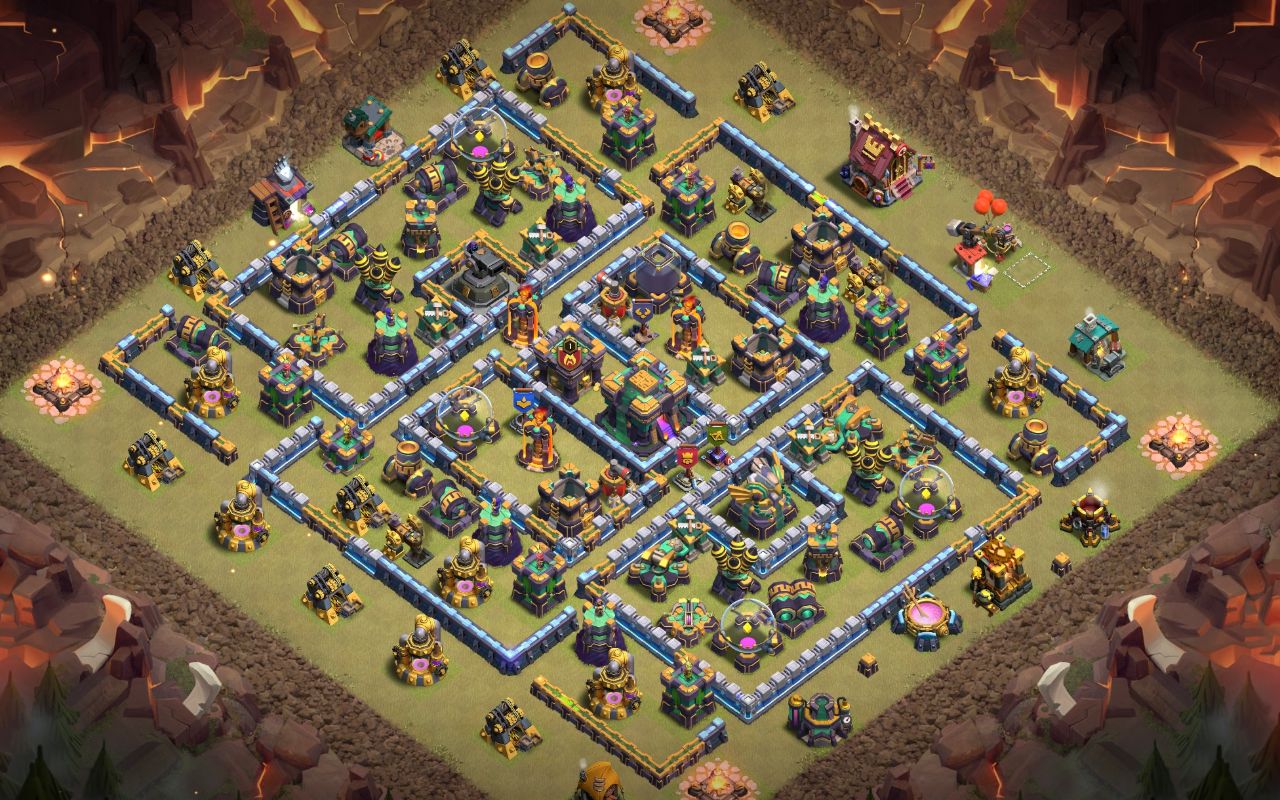 Town Hall 14 War Base layout by Jafar Sadiq