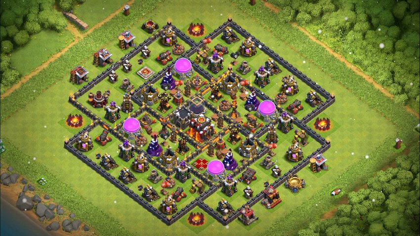 Town Hall 10 Farming Base layout by TReX