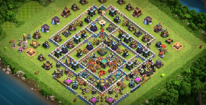 Town Hall 14 Hybrid Base layout by TReX