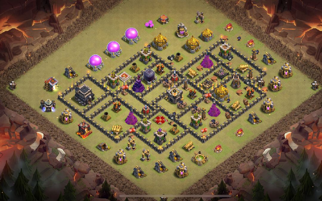 Town Hall 9 War Base layout by XLR8