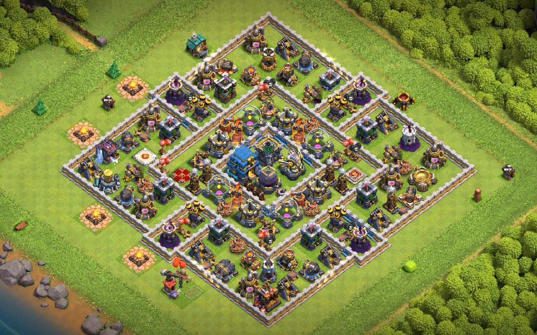 Town Hall 12 War Base layout by Trx