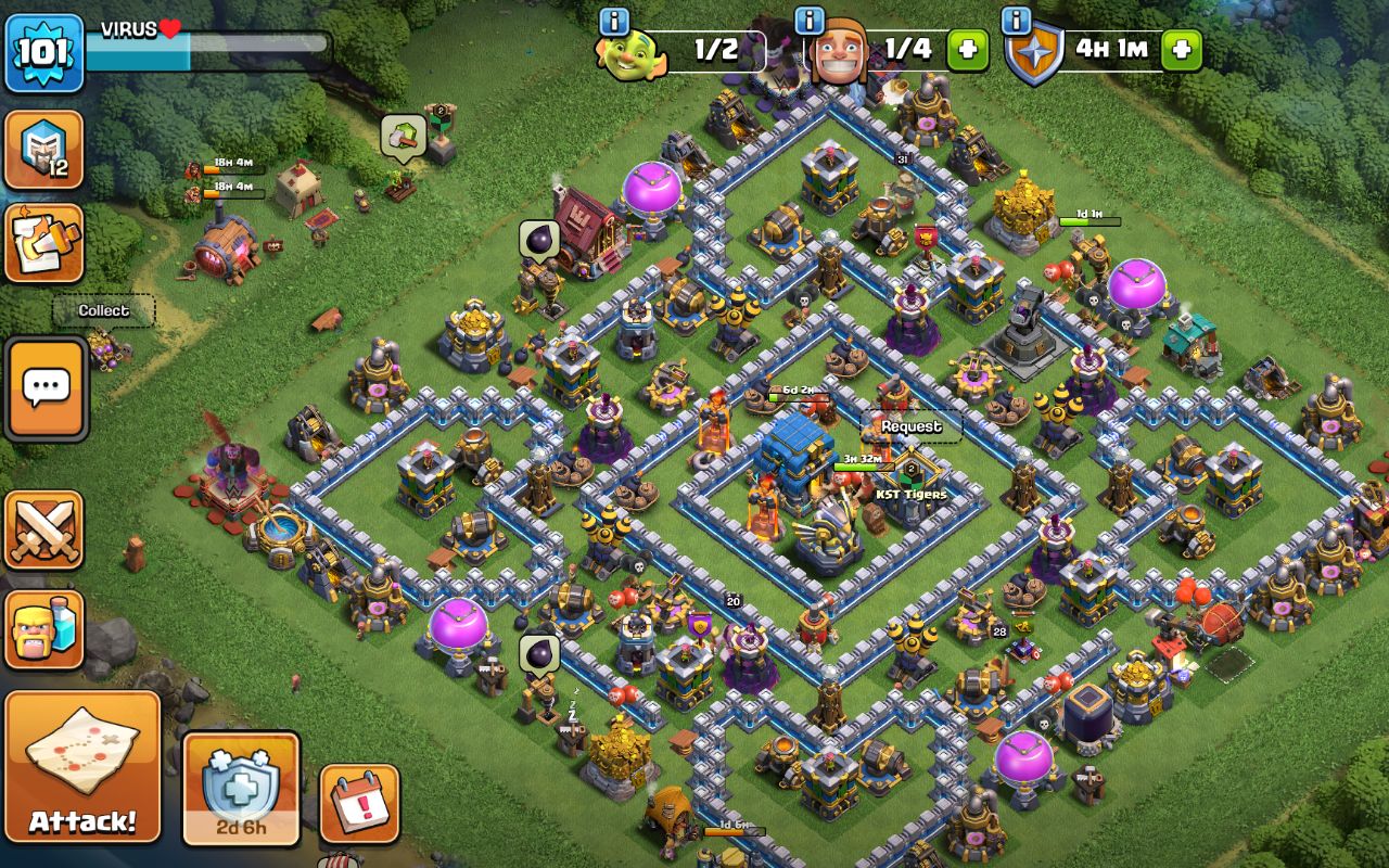 Town Hall 12 War Base layout by VIRUS