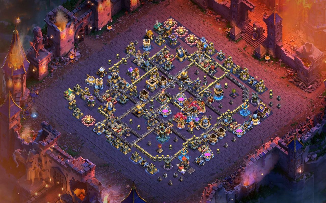 Town Hall 18 War Base layout by XLR8
