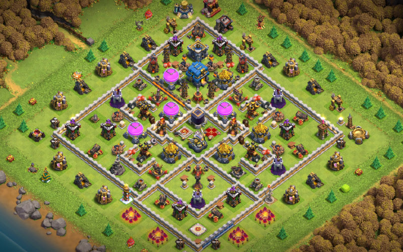 Town Hall 12 Farming Base layout by BeaTrix™