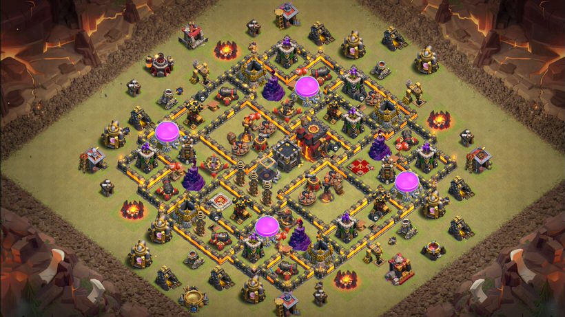 Town Hall 10 War Base layout by TReX